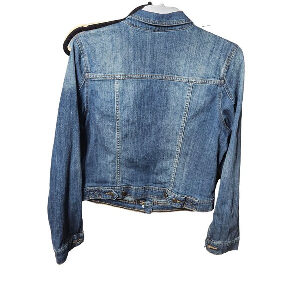 Ana Womens Studded Denim Jacket Large Blue - Picture 5 of 6